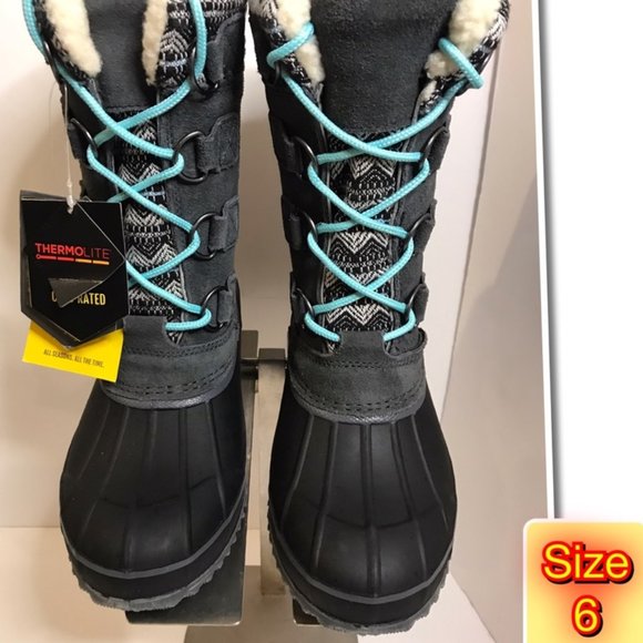 khomba Women's Waterproof Winter Snow Boots size 6 - Picture 1 of 6